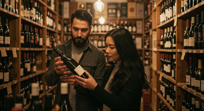 Looking for wine from the shelf